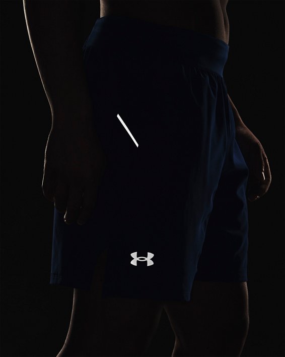 Men's UA Launch Elite 7'' Shorts in Blue image number 4